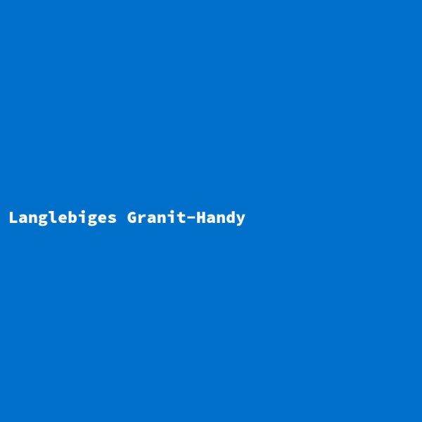 Langlebiges Granit-Handy