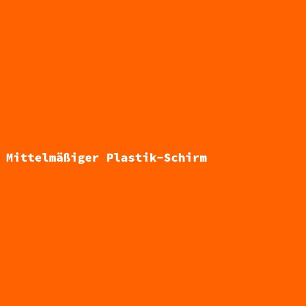 Mittelm&auml;&szlig;iger Plastik-Schirm