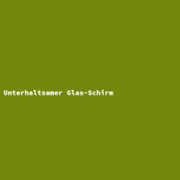 Unterhaltsamer Glas-Schirm