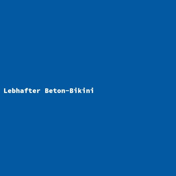 Lebhafter Beton-Bikini