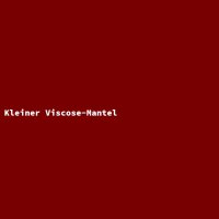 Kleiner Viscose-Mantel
