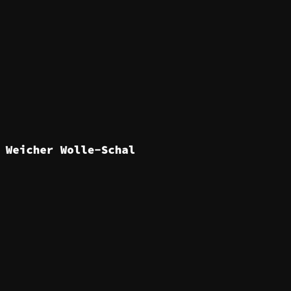Weicher Wolle-Schal