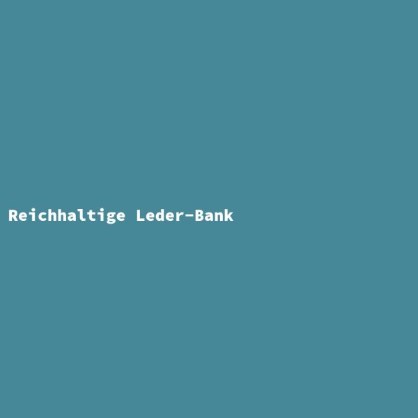 Reichhaltige Leder-Bank