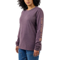 Carharrt Damen T-Shirt workwear logo Blackberry L