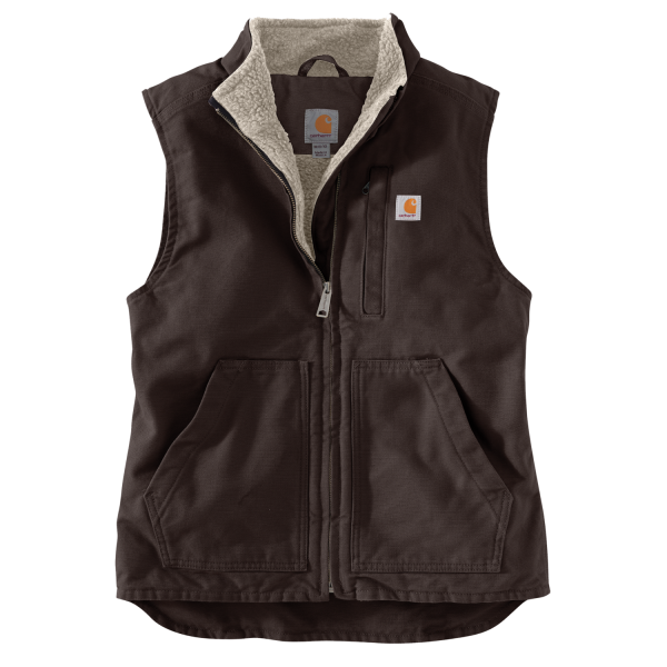 Carharrt Damen Weste sherpa lined Dunkelbraun M