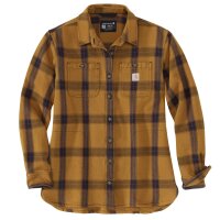 Carharrt Damen Flannelhemd heavyweight twill Braun L