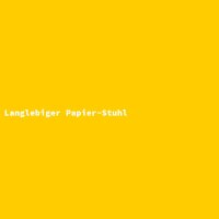 Langlebiger Papier-Stuhl