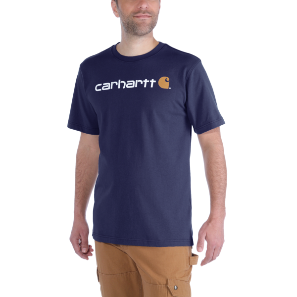 Carharrt Arbeitsshirt core logo t-shirt Navy XS