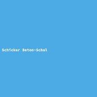 Schicker Beton-Schal