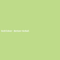 Schicker Beton-Schal