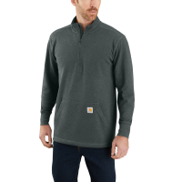 Carharrt Arbeitsshirt half zip thermal l/s t-shirt Grau L