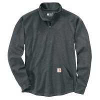 Carharrt Arbeitsshirt half zip thermal l/s t-shirt Grau L