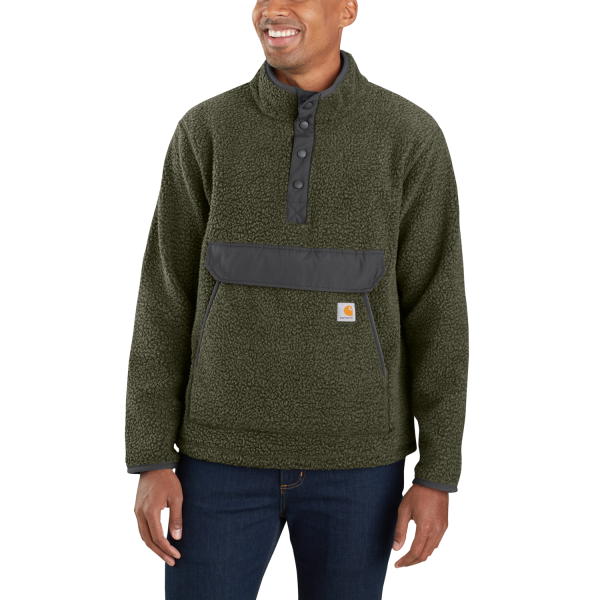 Carharrt relaxed fit fleece pullover Grün M