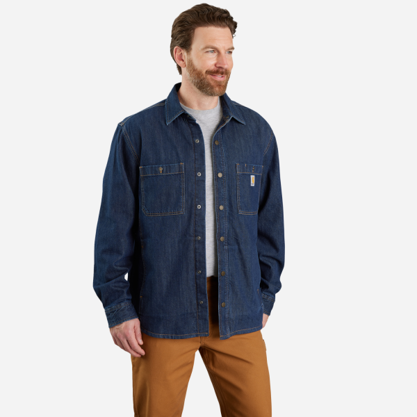 Carharrt Arbeitsjacke denim fleece